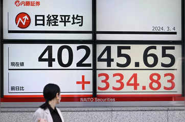 Japan's Nikkei breaches 40,000 level for first time on tech boost
