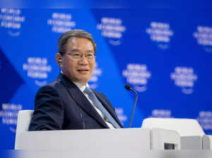 Chinese Premier Li Qiang looks on prior to the assembly during the annual meeting of the World Economic Forum (WEF) in Davos on January 16, 2024.