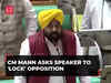 Punjab CM Bhagwant Mann asks Speaker to 'lock' Opposition in Punjab Assembly