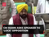 Punjab CM Bhagwant Mann asks Speaker to 'lock' Opposition in Punjab Assembly