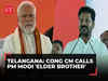 Telangana CM Revanth Reddy calls PM Modi 'Elder Brother', seeks support for state's economic growth