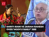 Smriti Irani vs Jairam Ramesh over Modi's family jibe: 'Anyaay kaal' for PM's family of 140 cr people'