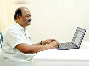 Thiruvananthapuram: Kerala Finance Minister K N Balagopal goes through the last ...