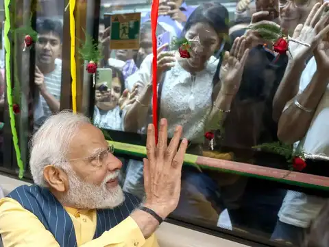Greeted by hundreds