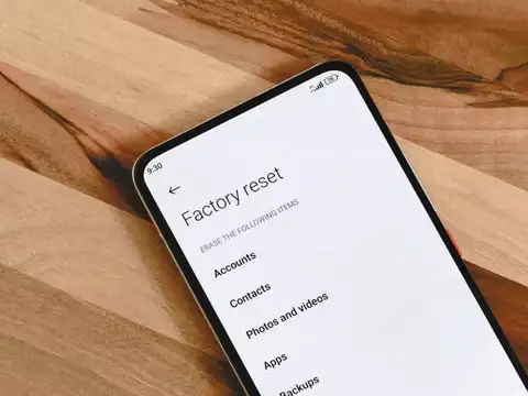 Factory reset