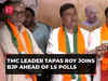Bengal Political crisis: Former TMC leader Tapas Roy joins BJP ahead of LS Polls