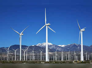 Wind turbines operate at a wind farm on March 06, 2024 near Palm Springs, California.