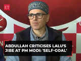 'Self-goal...': Omar Abdullah criticises Lalu Yadav's 'Modi has no family' jibe at PM