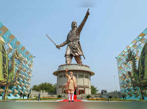 Prime Minister Narendra Modi unveils 125-feet tall statue of medieval-era Ahom general Lachit Borphukan
