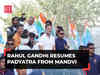 Bharat Jodo Nyay Yatra: Congress MP Rahul Gandhi resumes padyatra from Gujarat’s Mandvi