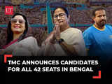 LS Elections 2024: TMC announces 42 candidates' list; Yusuf Pathan, Mahua Moitra among key nominees