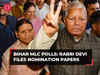 Bihar MLC polls: Rabri Devi, four other Mahagathbandhan leaders file nomination papers