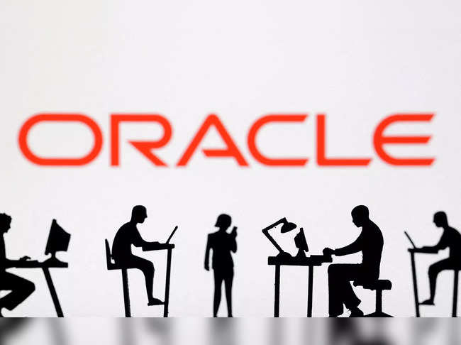FILE PHOTO: Illustration shows Oracle logo