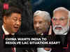 China reacts to EAM Jaishankar's 'not in common interest to mass troops at LAC' remark