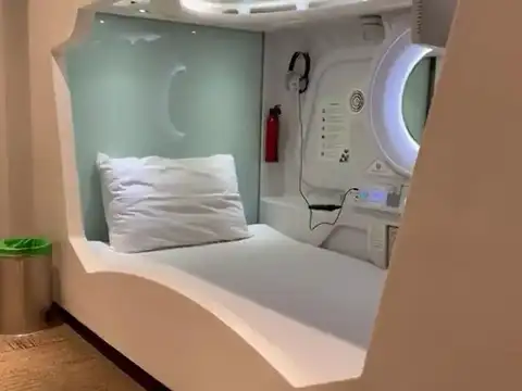 Swanky pods at station
