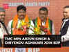 TMC MPs Dibyendu Adhikari, Arjun Singh join BJP ahead of Lok Sabha polls