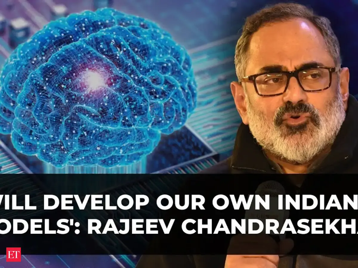 Rajeev Chandrasekhar unveils AI Mission roadmap - The Economic Times ...