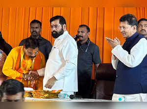 Mumbai, March 17 (ANI): Shiv Sena (UBT) MLC Aamshya Padavi joins Shiv Sena in th...