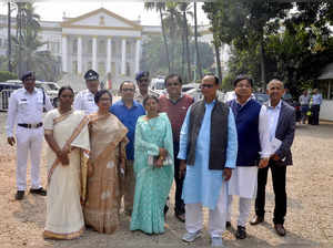Kolkata, Feb 15 (ANI): West Bengal Ministers Chandrima Bhattacharya, Bratya Basu...