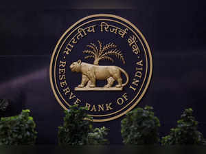 FILE PHOTO: A Reserve Bank of India (RBI) logo is seen inside its headquarters in Mumbai