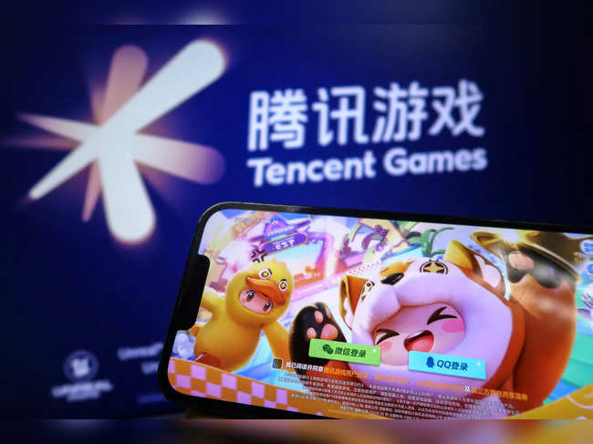 Illustration shows Tencent Games logo