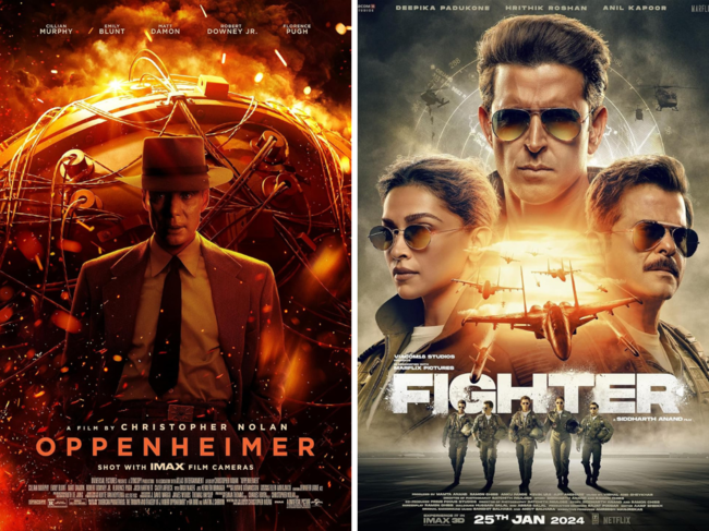 'Oppenheimer' and 'Fighter' poster