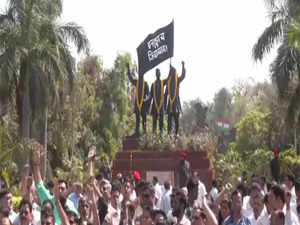 INDIA bloc protests at Shaheedi Park against arrest of Arvind Kejriwal