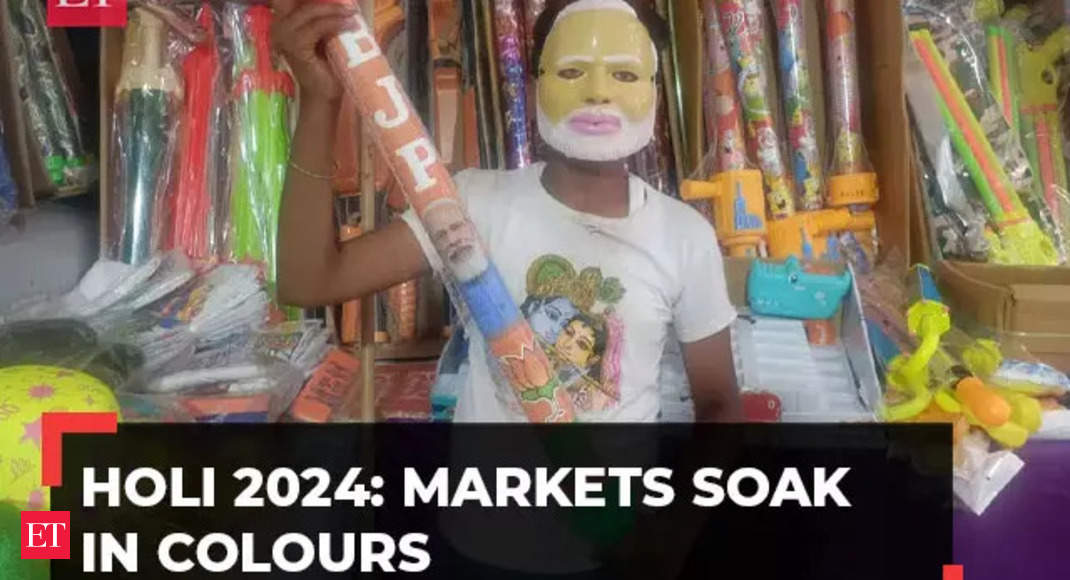 Holi Holi 2024 Markets soak in colours, traders see surge in sales