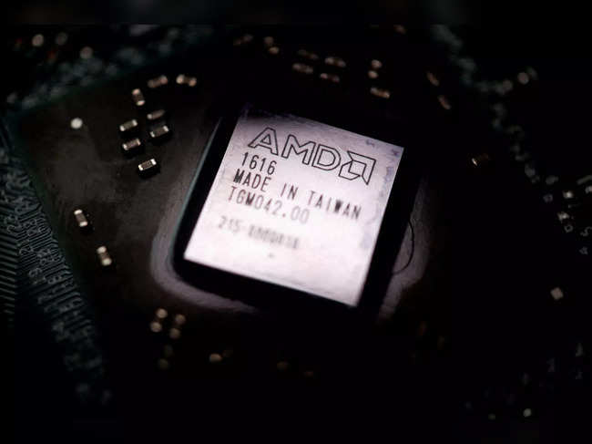 FILE PHOTO: Illustration picture of AMD chip
