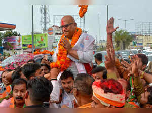 Varanasi: UP Congress chief and party candidate for Varanasi Lok Sabha seat Ajai...