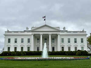 The White House is seen in Washington, DC, on March 23, 2024.