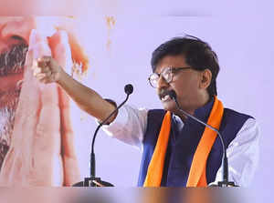 **EDS: SCREENSHOT VIA @INCIndia** Nashik: Shiv Sena (UBT) leader Sanjay Raut add...
