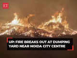 UP: Fire breaks out at horticulture dumping yard near Noida city centre