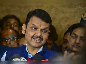Mumbai: Maharashtra Deputy Chief Minister Devendra Fadnavis addresses the media,...