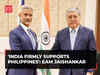 'India firmly supports Philippines', says EAM Jaishankar amid rising tensions in South China sea