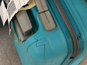indigo damaged luggage