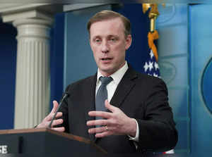 Sullivan speaks at a press briefing at the White House in Washington