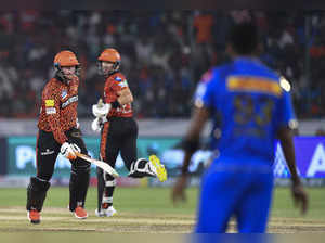 Hyderabad: Sunrisers Hyderabad batters Heinrich Klaasen and Aiden Markram run be...