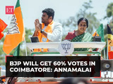 LS Elections 2024: TN BJP chief Annamalai predicts big win in Coimbatore, 'BJP will get 60% votes…'