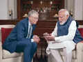 PM Narendra Modi tells Bill Gates about his plans for a pote:Image