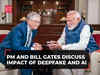 PM Modi engages in candid chat with Bill Gates, discusses impact of Deepfake and AI