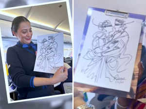 IndiGo air hostess' signature turned into an impressive art. Viral video viewed more than 21 million:Image