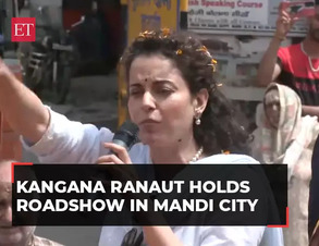Kangana Ranaut, BJP Mandi candidate, holds roadshow, tells public: 'Don't think Kangana as star...'