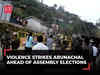 Stone pelting incident during nomination scrutiny in Longding, Arunachal Pradesh