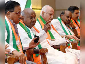 Bengaluru, Mar 29 (ANI): Janata Dal (Secular) chief HD Deve Gowda with former st...