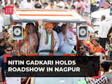 Lok Sabha Elections 2024: Union Minister Nitin Gadkari holds roadshow in Nagpur