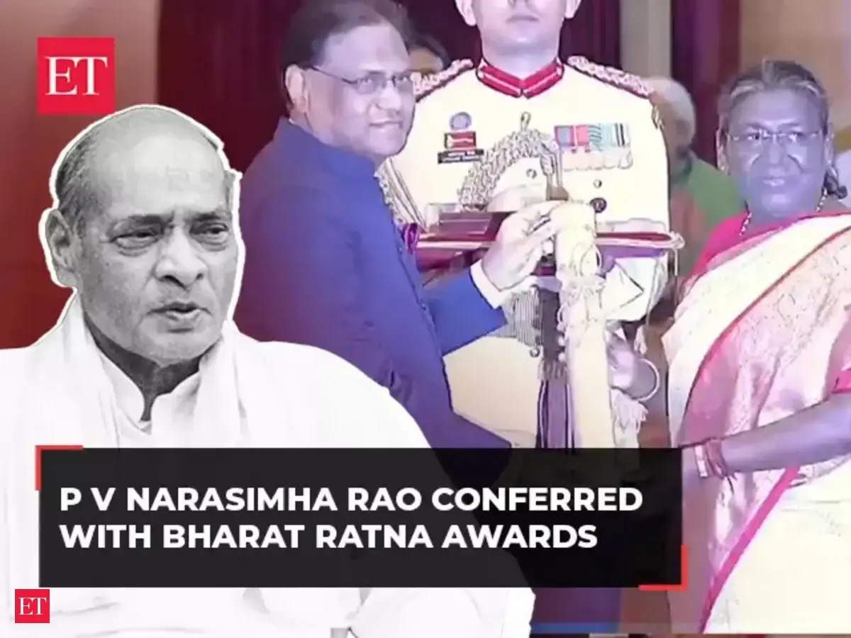 Former Prime Minister of India P V Narasimha Rao conferred with Bharat ...