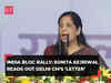 INDIA bloc rally: From free power to Delhi statehood, wife Sunita reads out CM Kejriwal’s guarantees
