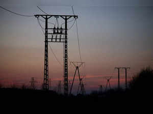 FILE PHOTO: Electric poles are seen near Belchatow Power Station, Europe's largest coal-fired power plant powered by lignite, operated by Polish utility PGE, in Kleszczow