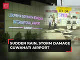 Portion of roof collapses at Guwahati Airport as storm hits city, six flights diverted